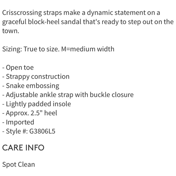 Sam Edelman snake embossed sandals Stacie - Picture 9 of 13